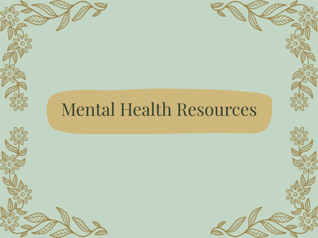 Mental Health Resources